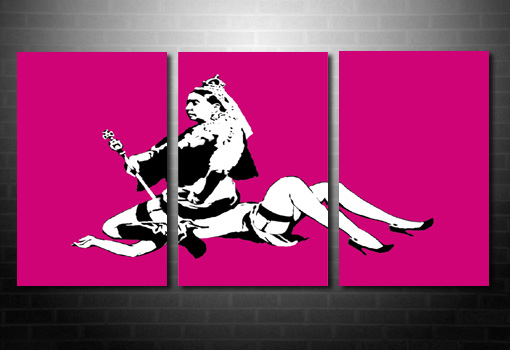 Banksy Queen Vic wall art, banksy art uk, banksy modern art, banksy canvas, banksy art prints uk