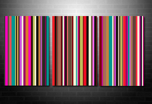 Retro Stripes Canvas, Retro Art Print, Paul Smith canvas, retro art uk