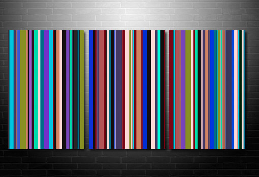 Contemporary Pop Art, Pop Art Work, Retro Stripes Canvas, Paul Smith canvas