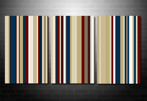 Retro Stripes Canvas, Retro Art Print, Paul Smith canvas, retro art uk