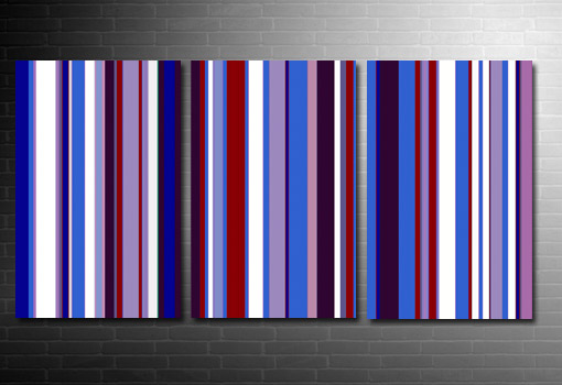 Retro Stripes Canvas, Retro Art Print, Paul Smith canvas, retro art uk