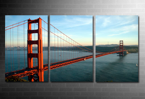 golden gate bridge canvas, san francisco art