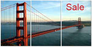 san fran cisco canvas, san francisco wall art, golden gate bridge canvas