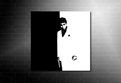 Scarface Canvas artwork, scarface movie art, scarface canvas, scarface wall art, scarface pop art