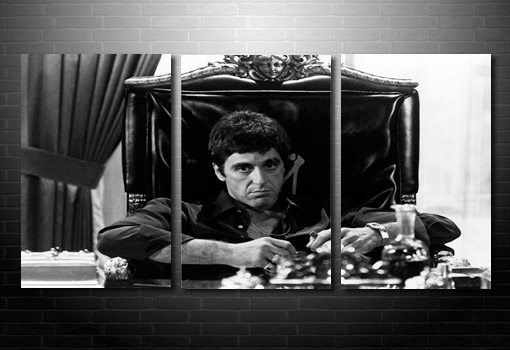 Scarface movie wall art, film canvas art, large scarface canvas, scarface wall art, scarface canvas