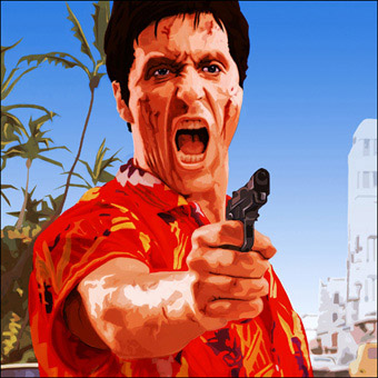 scarface prints, scarface painting