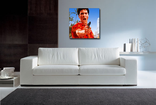 scarface artwork, movie wall art
