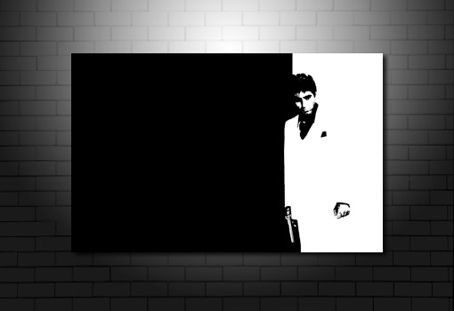 Scarface canvas art, Scarface Canvas artwork, scarface movie art, scarface wall art, scarface pop art