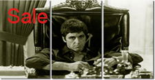 scarface canvas, scarface canvas prints, scarface pop art