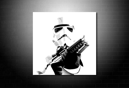 StarWars Canvas Print, movie art, movie canvas art, starwars canvas, stormtrooper canvas art