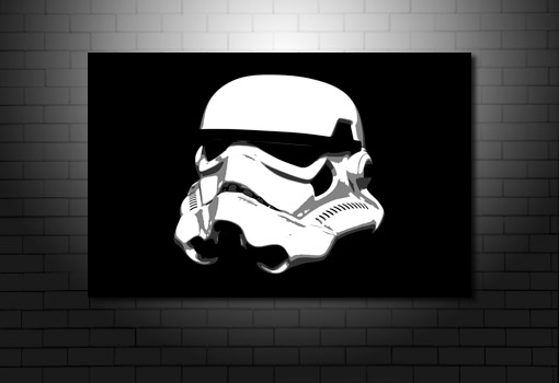 Stormtrooper Canvas Art, stormtrooper wall art, star wars movie art, star wars canvas, movie art uk