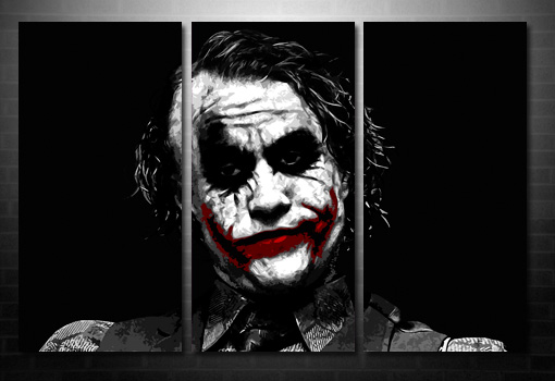 batman movie canvas art, the joker canvas wall art, the joker canvas art print