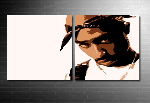 tupac canvas print, music canvas art prints, tupac wall art, tupac music canvas, modern wall art, music canvases