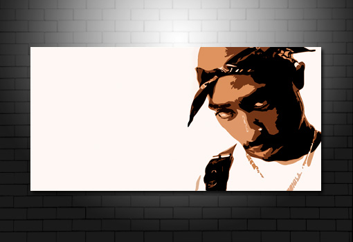 tupac pop art, tupac wall art, canvas art uk, music canvas art prints, tupac canvas art