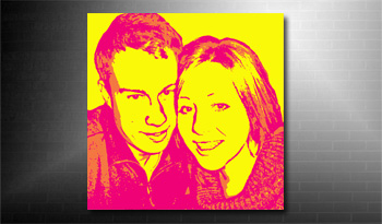 photo on canvas pop art style canvas art, andy warhol photo on canvas service