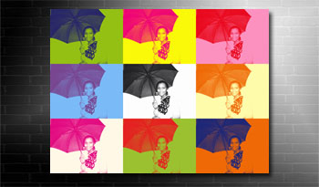 my photo to canvas warhol style art, photo on canvas andy warhol