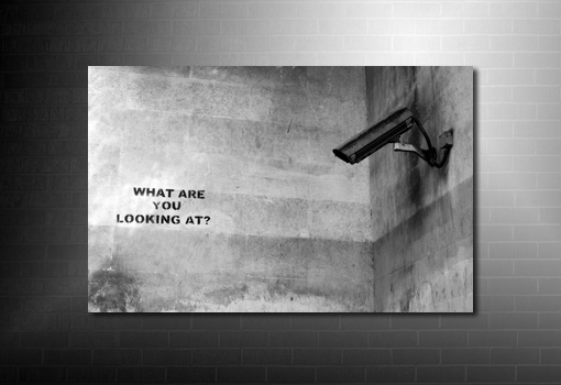 Banksy What Camera Canvas, banksy canvas uk, banksy what camera, banksy what camera wall art, banksy cctv