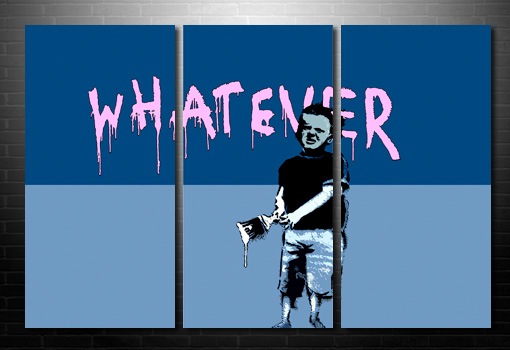 Banksy Whatever wall art, cheap banksy art uk, banksy art, cheap banksy art uk, bansky poster