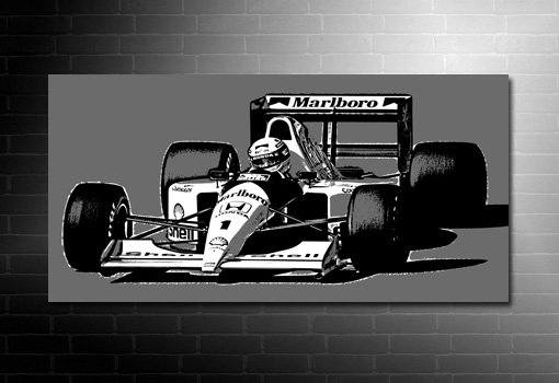 Ayrton Senna Canvas Print, Formula 1 Canvas Art, f1 canvas print