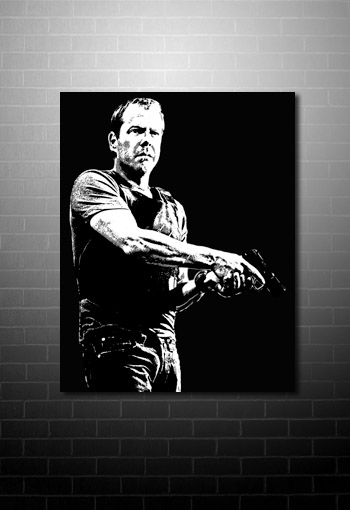 Kiefer Sutherland Canvas pop art, 24 tv show canvas, kiefer sutherland art, kiefer sutherland movie art, modern movie art