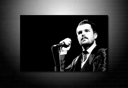 brandon flowers canvas, brandon flowers art print, brandon flowers print, the killers canvas print,  the killers wall art