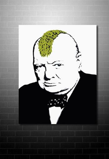 Banksy Churchill Canvas Print, banksy churchill, banksy winston churchill, banksy canvas uk, banksy canvas prints