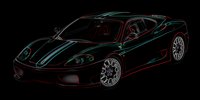 Ferrari 360 Canvas Art, Ferrari Wall Art, Ferrari Canvas Art Print