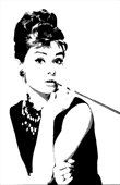 audrey hepburn canvas picture, hepburn movie art, hepburn fan art, wall art uk, movie art uk