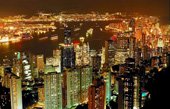 hong kong skyline canvas, hong kong wall art