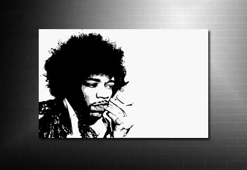 Jimi Hendrix Wall Art print, music canvas art uk, jimi hendrix print, canvas art prints uk, hendrix canvas art