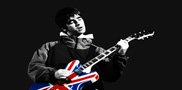 noel gallagher canvas print, oasis wall art, oasis canvas print, canvas art, noel gallagher union jack art, canvas art cheap uk