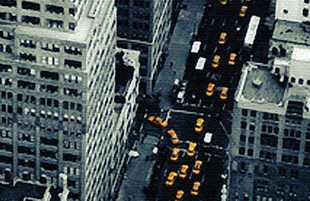 cityscape wall art, new york taxi wall art