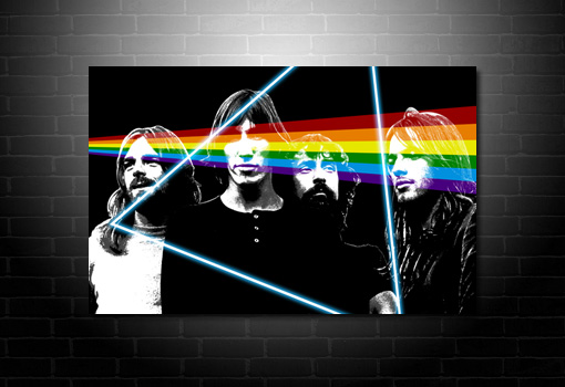 Pink Floyd Canvas Print, pink floyd canvas art, pink floyd pop art, pink floyd modern wall art