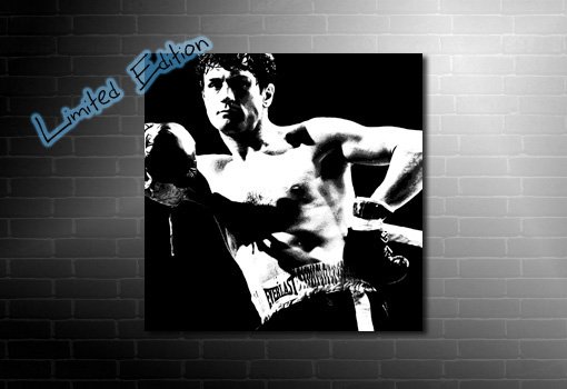 Raging Bull Canvas, raging bull movie art, de niro canvas print, raging bull wall art, raging bull canvas print