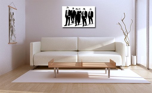 reservoir dogs painting, pulp fiction art, reservoir dogs canvas print