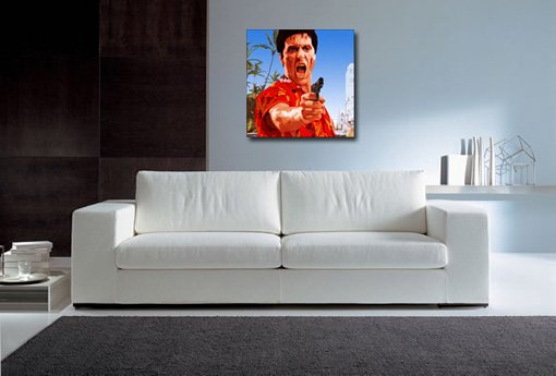 scarface artwork, movie wall art