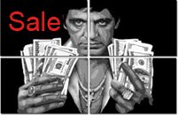 tony montana canvas print, scarface print, scarface canvas art print, movie canvas uk