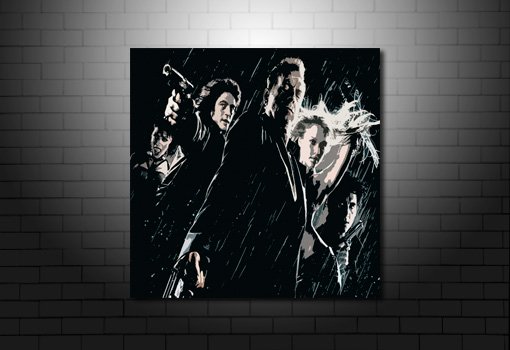Sin City Canvas, sin city wall art, sin city movie print, sin city canvas print, movie wall art