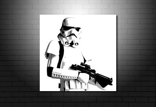 stormtrooper wall art, stormtrooper canvas art print, star wars movie art, star wars canvas, star wars print