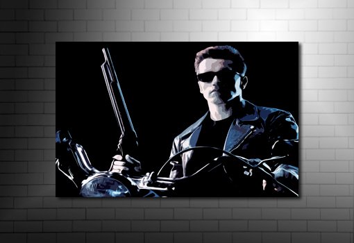 Terminator Canvas Print, terminator wall art, terminator movie print, terminator movie canvas, terminator pop art