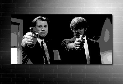 Pulp Fiction Wall Art, pulp fiction art, pulp fiction canvas, pulp fiction movie art, pulp fiction art print