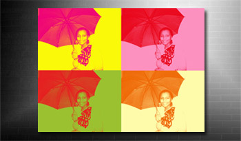 photo to canvas andy warhol colour style, andy warhol photo on canvas service